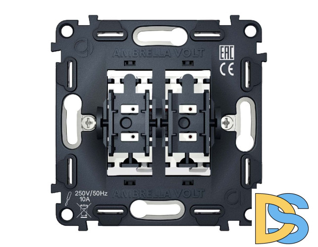 Механизм 2-кл проходного выключателя Ambrella Volt Quant VM120