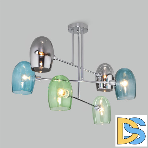 Люстра на штанге Eurosvet Gardie 70141/6 хром