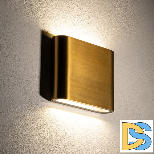 Уличный настенный светильник Nowodvorski Semi Led S Brass 11365
