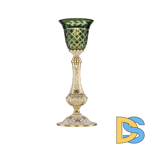 Настольная лампа Bohemia Ivele Crystal Florence 71100L/15 GW P2 Clear-Green/H-1J