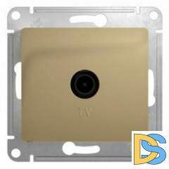 Розетка телевизионная единственная ТV, Титан, серия Glossa, Schneider Electric