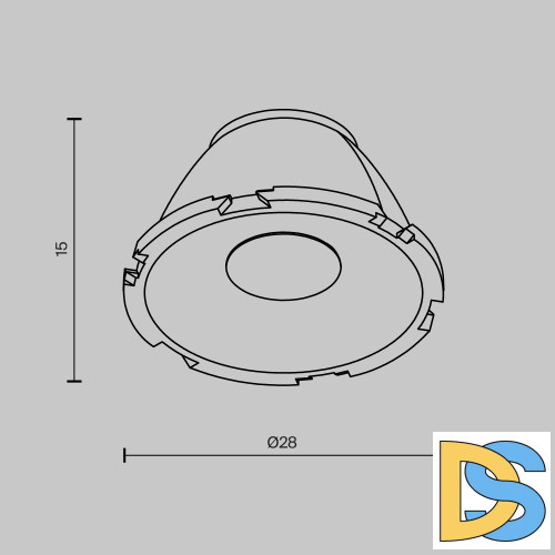 Линза Maytoni Downlight LensCD28-15