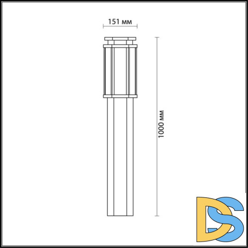 Уличный светильник Odeon Light Gino 4048/1F