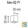 Потолочный светильник TopDecor Tubo8 SQ P1 31