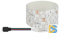Светодиодная лента Эра 12В 5050 7,2Вт/м RGB 5м IP65 LS5050-7,2-30-12-RGB-IP65-1 year-5m Б0059918