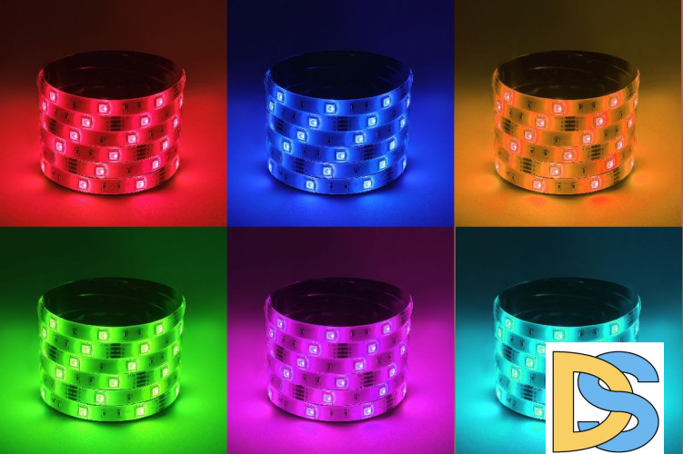 Светодиодная лента Эра 12В 5050 7,2Вт/м RGB 5м IP65 LS5050-7,2-30-12-RGB-IP65-1 year-5m Б0059918