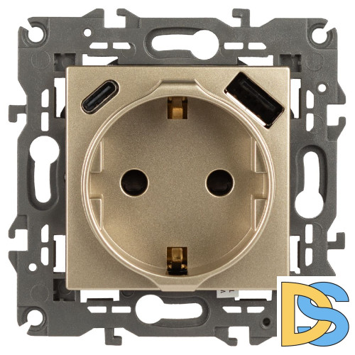 Розетка со шторками Эра 14-4108-04 Б0067740