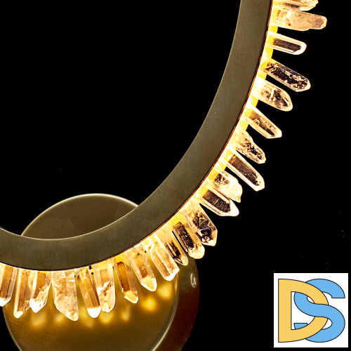 Настенный светильник Delight Collection Quartz Halo MB20020154-1A satin gold