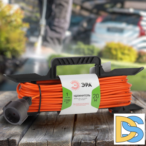 Удлинитель силовой Эра UFx-1-2x1.0-20m Б0043040