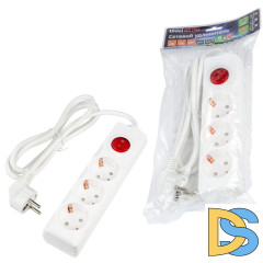 Удлинитель бытовой Uniel Ultra S-GCU3-1,5B WHITE UL-00010013