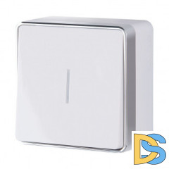 Выключатель одноклавишный с подсветкой Gallant (белый) W5010101