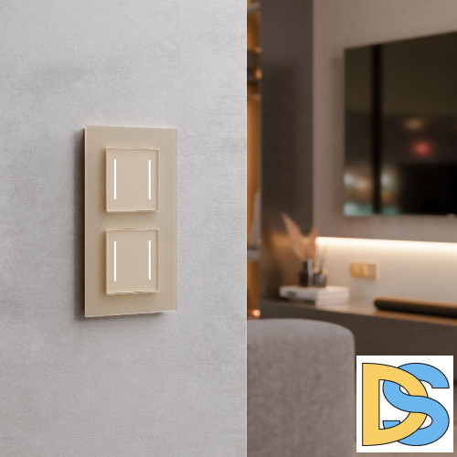 Умный сенсорный выключатель двухклавишный Werkel 4690389197970 W4523011 a064146