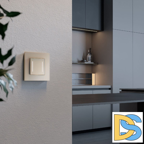 Умный сенсорный выключатель двухклавишный Werkel 4690389197970 W4523011 a064146