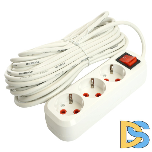 Удлинитель трехместный Stekker Home 49356