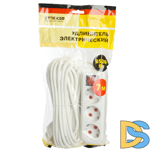 Удлинитель трехместный Stekker Home 49356