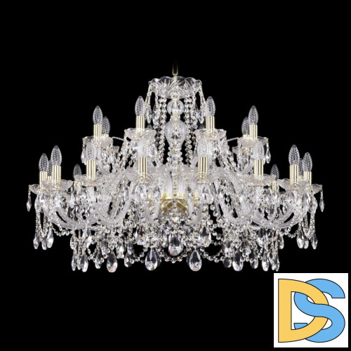 Подвесная люстра Bohemia Ivele Crystal 1411/16+8/360 G