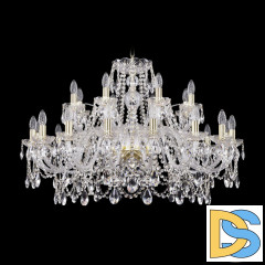 Подвесная люстра Bohemia Ivele Crystal 1411/16+8/360 G