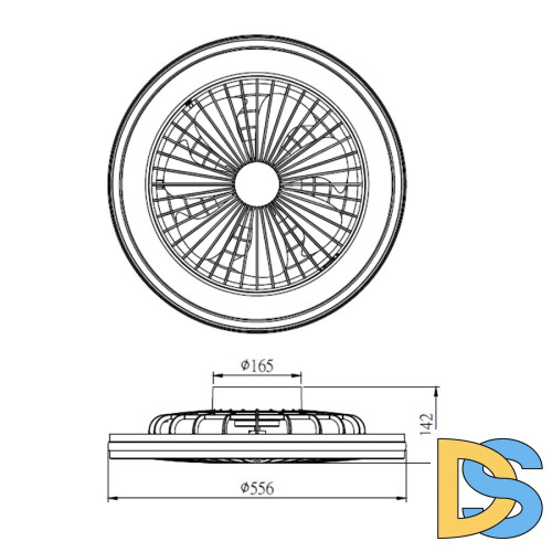 Люстра-вентилятор Mantra Gamer 7861