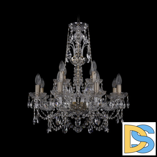 Подвесная люстра Bohemia Ivele Crystal 1411/8+4/195/XL-65 Pa