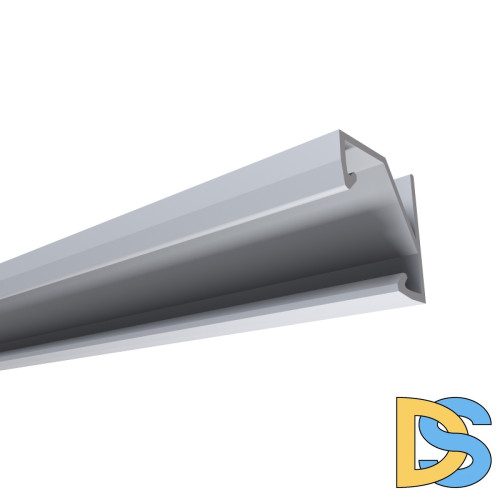 Профиль угловой накладной Apeyron ширина ленты до 10мм (рассеиватель, заглушки - 2шт) 08-21