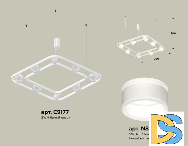 Подвесная люстра Ambrella Light Traditional (C9177, N8444) XB9177152