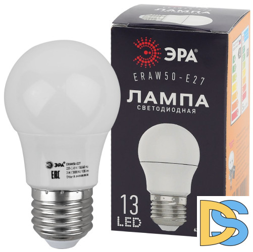 Лампа светодиодная Эра E27 3W 3000K ERAW50-E27 Б0049582