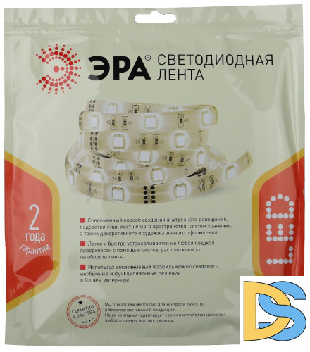 Светодиодная лента Эра 24В 2835 4,8Вт/м 4000К 5м IP65 LS2835-4,8-60-24-65-4000К-5m Б0043111