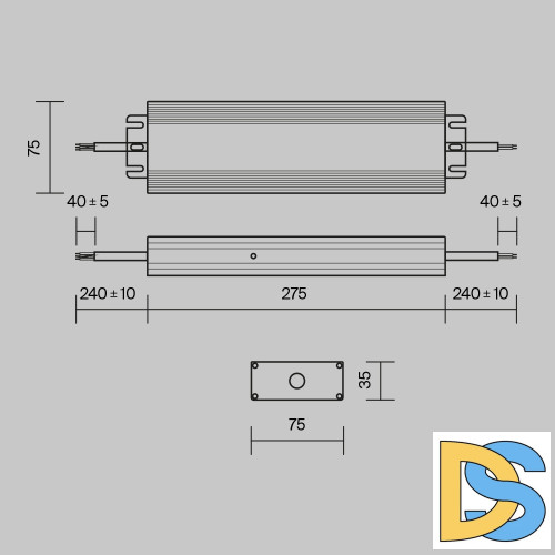 Блок питания Maytoni Power Supply Magnetic PSL008-250W-48V-IP67