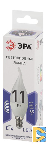 Лампа светодиодная Эра E14 11W 6000K LED BXS-11W-860-E14 Б0032994