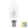 Лампа светодиодная Feron E14 9W 2700K Свеча Матовая LB-73 25955