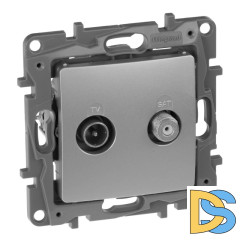 Розетка TV-SAT Legrand Etika алюминий 672457