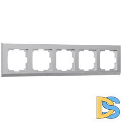 Рамка на 5 постов Werkel Stark (серебряный) W0051806