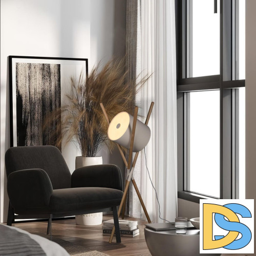 Торшер Loft IT Bobbin 10245F White