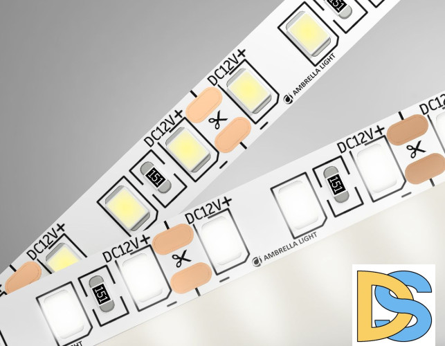Светодиодная лента Ambrella Light LED Strip 12В 2835 9,6Вт/м 4500K 5м IP20 GS1102
