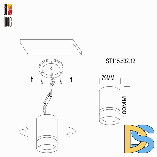 Накладной светильник ST Luce ST115 ST115.532.12