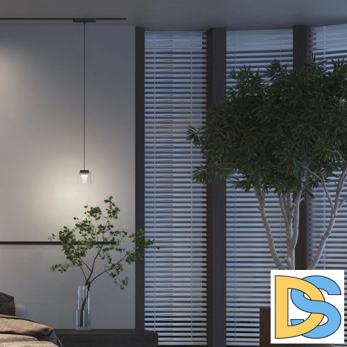 Трековый магнитный однофазный светильник Denkirs Air hang DK5347-BK