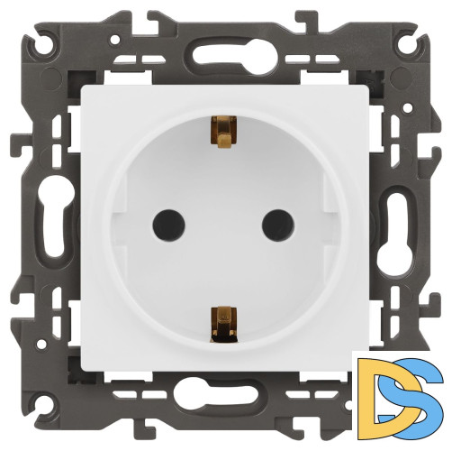Розетка 2P+E Schuko Эра Elegance 14-2101-01М Б0065800