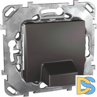 Кабельный вывод, Графит, серия UNICA TOP/CLASS, Schneider Electric