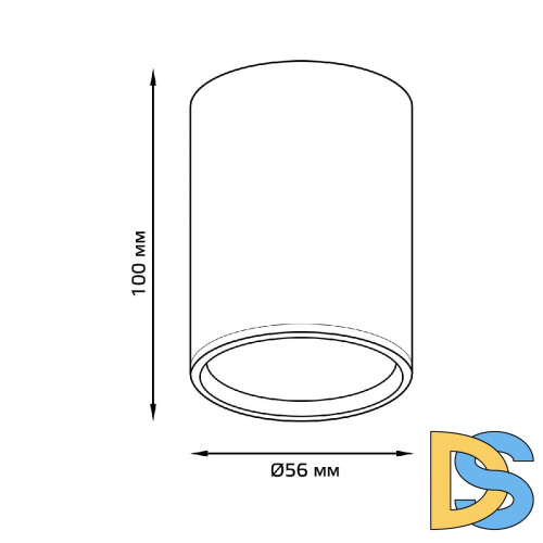 Накладной светильник Gauss Basic HD063