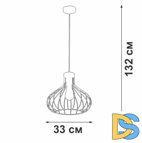 Подвесной светильник Vitaluce V2851-1/1S