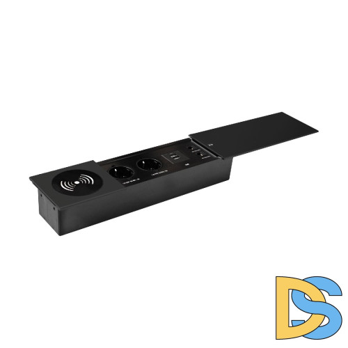 Блок розеток JX (Slide Top) (2 секции RJ-45 + 2 USB беспр.зарядка с кабелем питания) Mebax 00-00002893