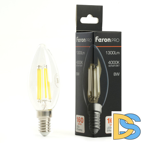 Светодиодная лампа Feron LB-1208 E14 8W 4000K 51248