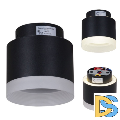 Накладной светильник Reluce 53004-9.5-001IL GX53+LED3W BK