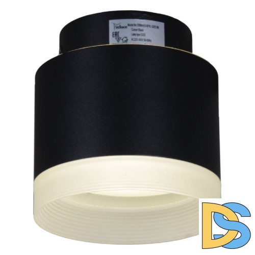 Накладной светильник Reluce 53004-9.5-001IL GX53+LED3W BK