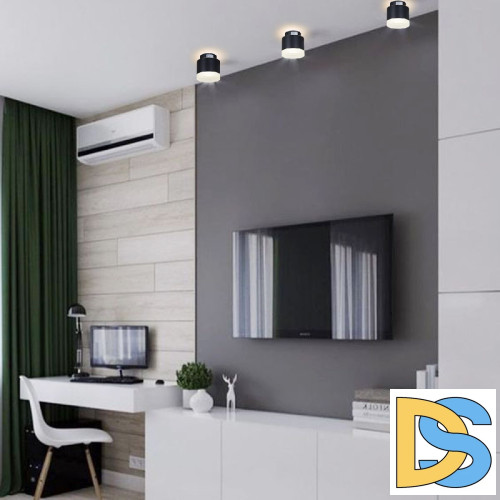 Накладной светильник Reluce 53004-9.5-001IL GX53+LED3W BK