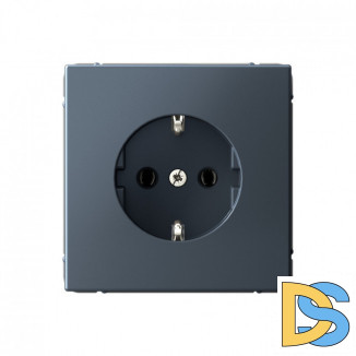Розетка с заземлением, 16 А, Schneider Electric Art Gallery, цвет Грифель, GAL000743