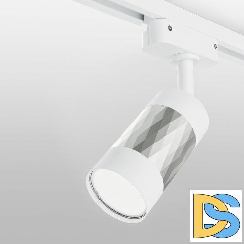 Трековый светильник Elektrostandard Mizar GU10 Белый/серебро (MRL 1007) однофазный 4690389148033