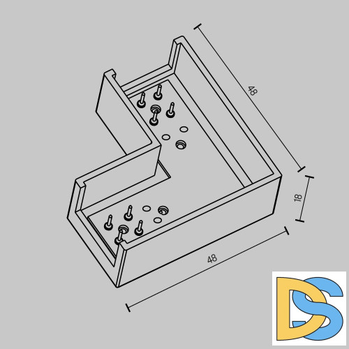 Коннектор питания угловой Maytoni Elasity TRA160CL-11B