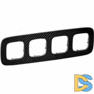 Рамка Legrand Valena Allure 4 поста Карбон 754474