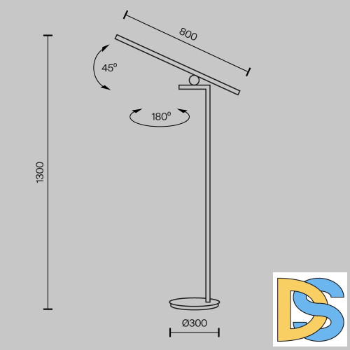 Торшер Maytoni Emphaty MOD363FL-L14B3K